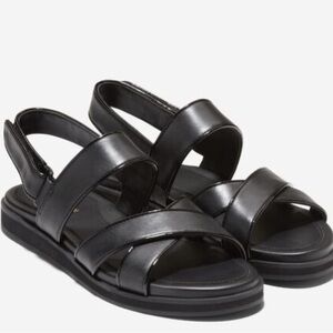 Cole Haan Black Crisscross Sandals